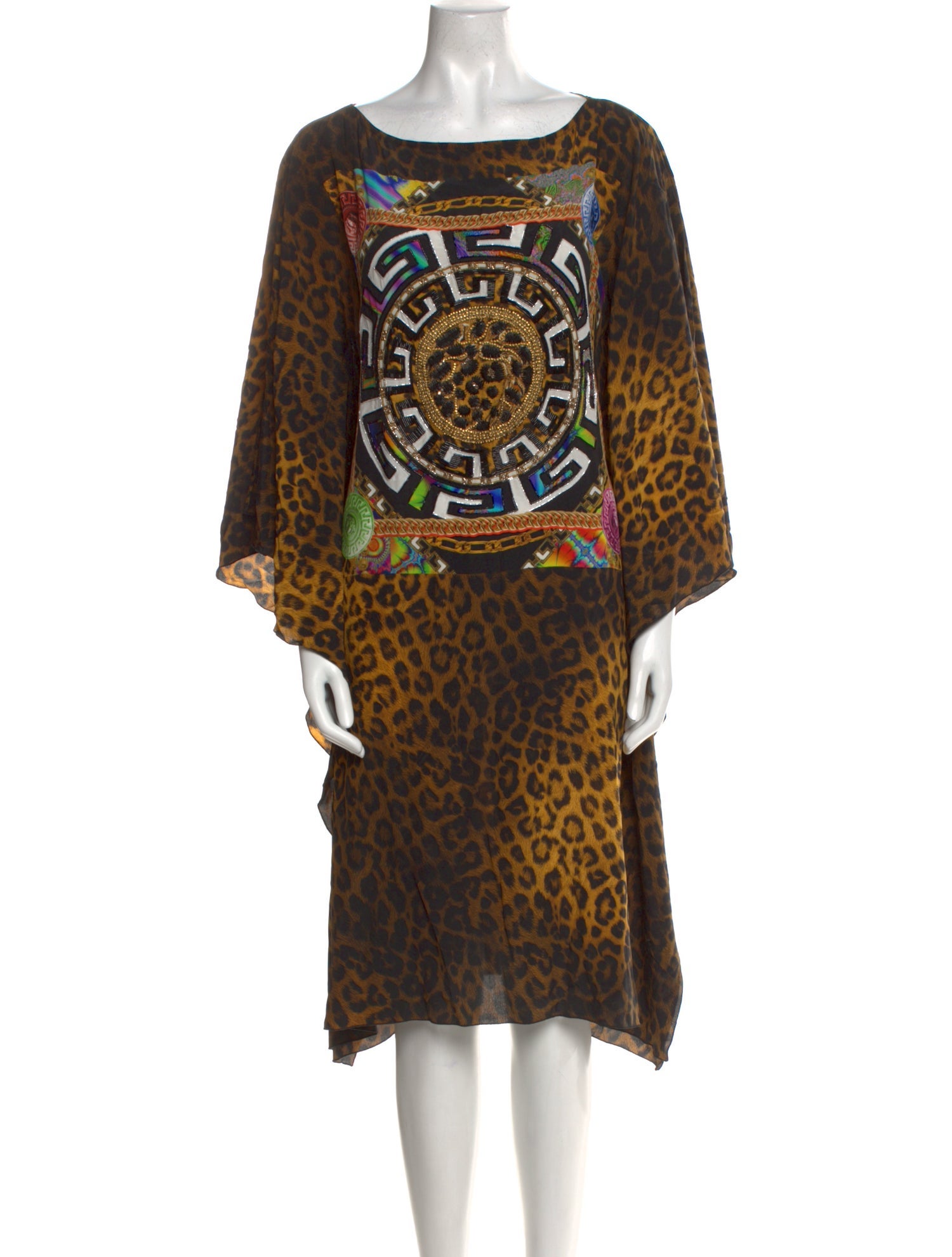 Versace Silk Knee-Length Dress