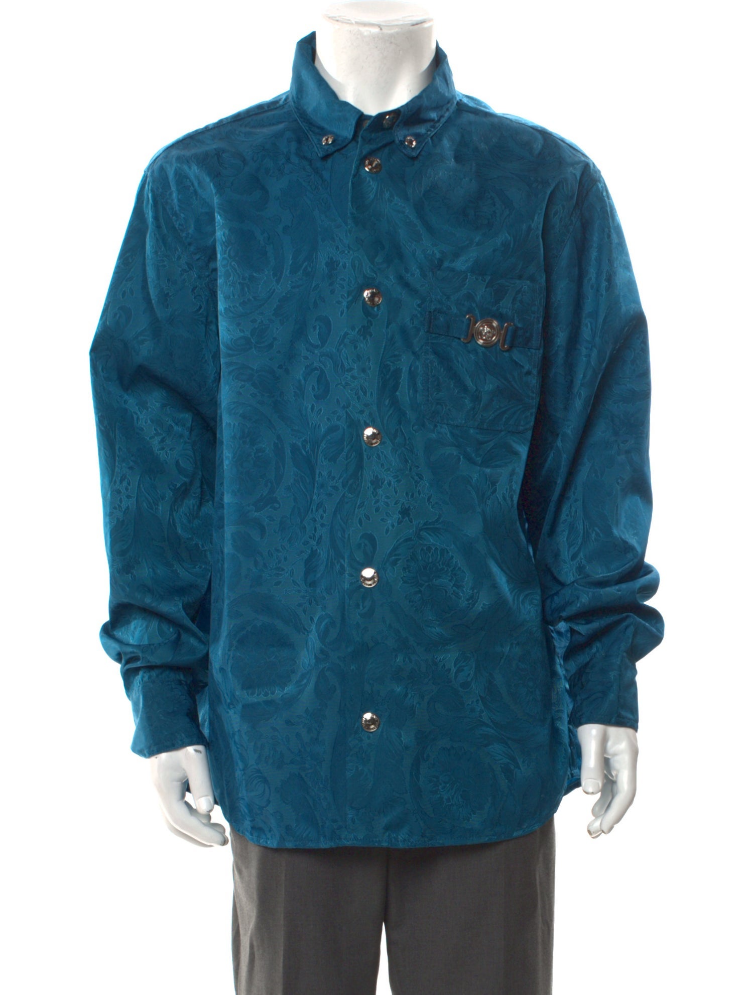 Versace Printed Long Sleeve Shirt