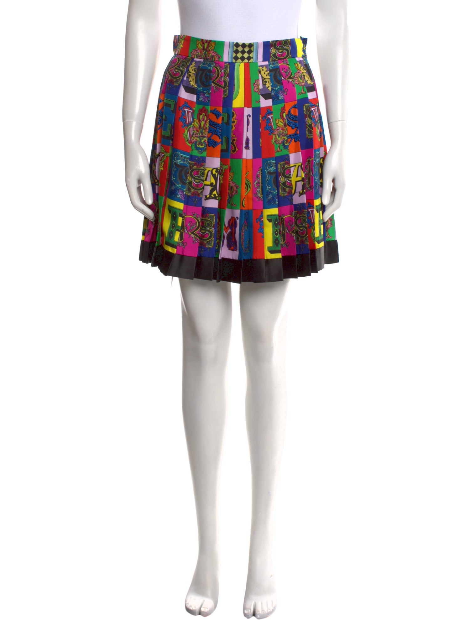 Versace Printed Mini Skirt w/ Tags