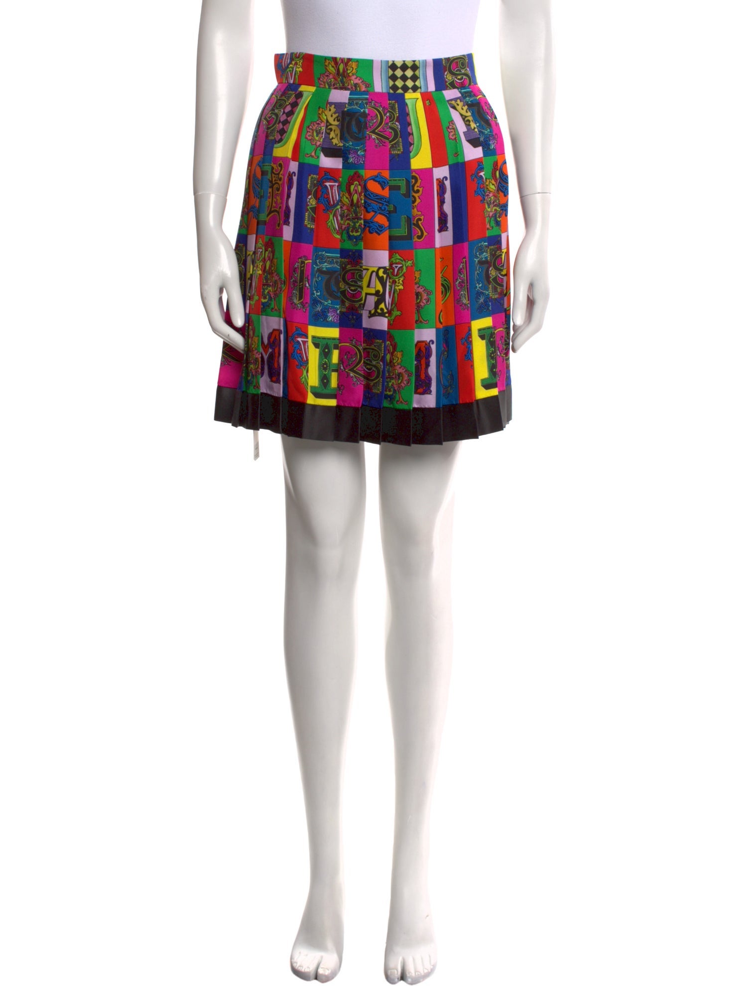 Versace Silk Mini Skirt w/ Tags
