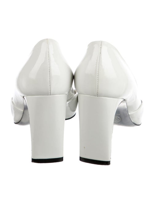 Versace Medusa Insignia Patent Leather Pumps