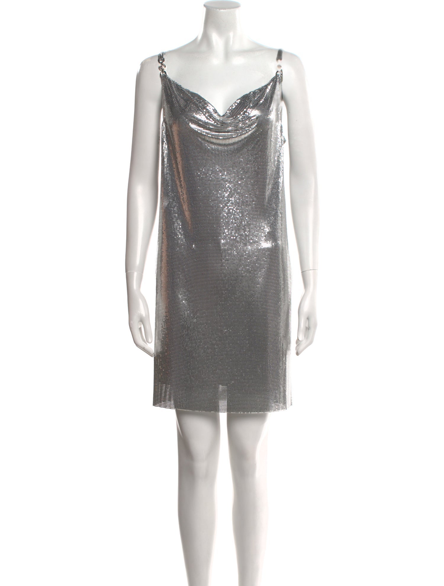 Versace Cowl Neck Mini Dress