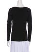 Versace Scoop Neck Long Sleeve Top