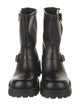 Versace Leather Moto Boots