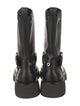 Versace Leather Studded Accents Moto Boots