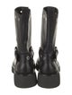 Versace Leather Studded Accents Moto Boots