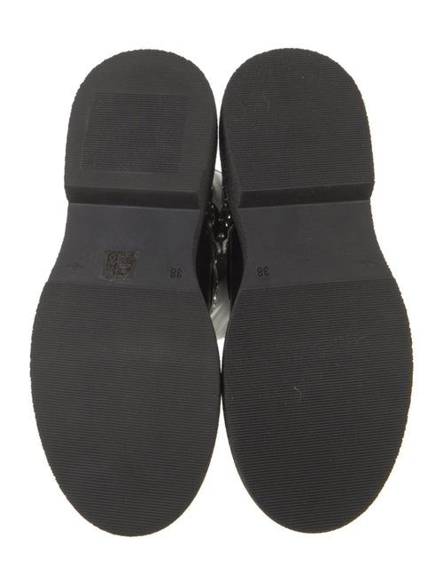 Versace Leather Studded Accents Moto Boots