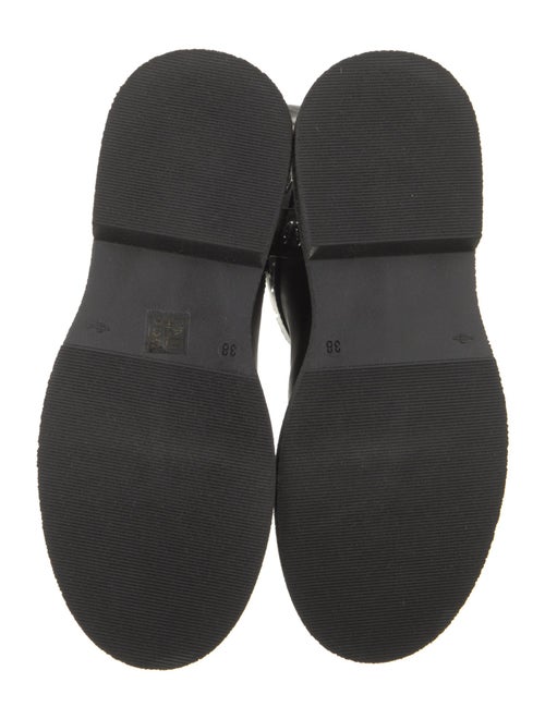 Versace Leather Studded Accents Moto Boots