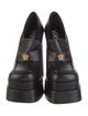 Versace Medusa Insignia Leather Pumps