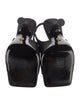 Versace Satin Crystal Embellishments Slingback Sandals
