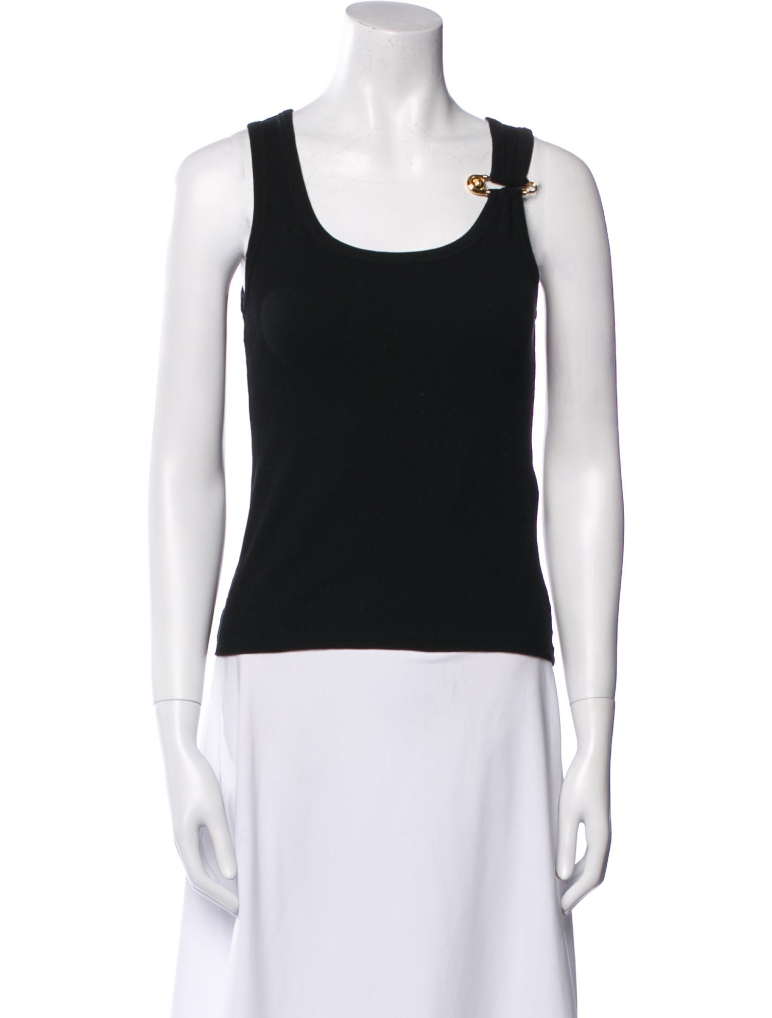 Versace Scoop Neck Sleeveless Top