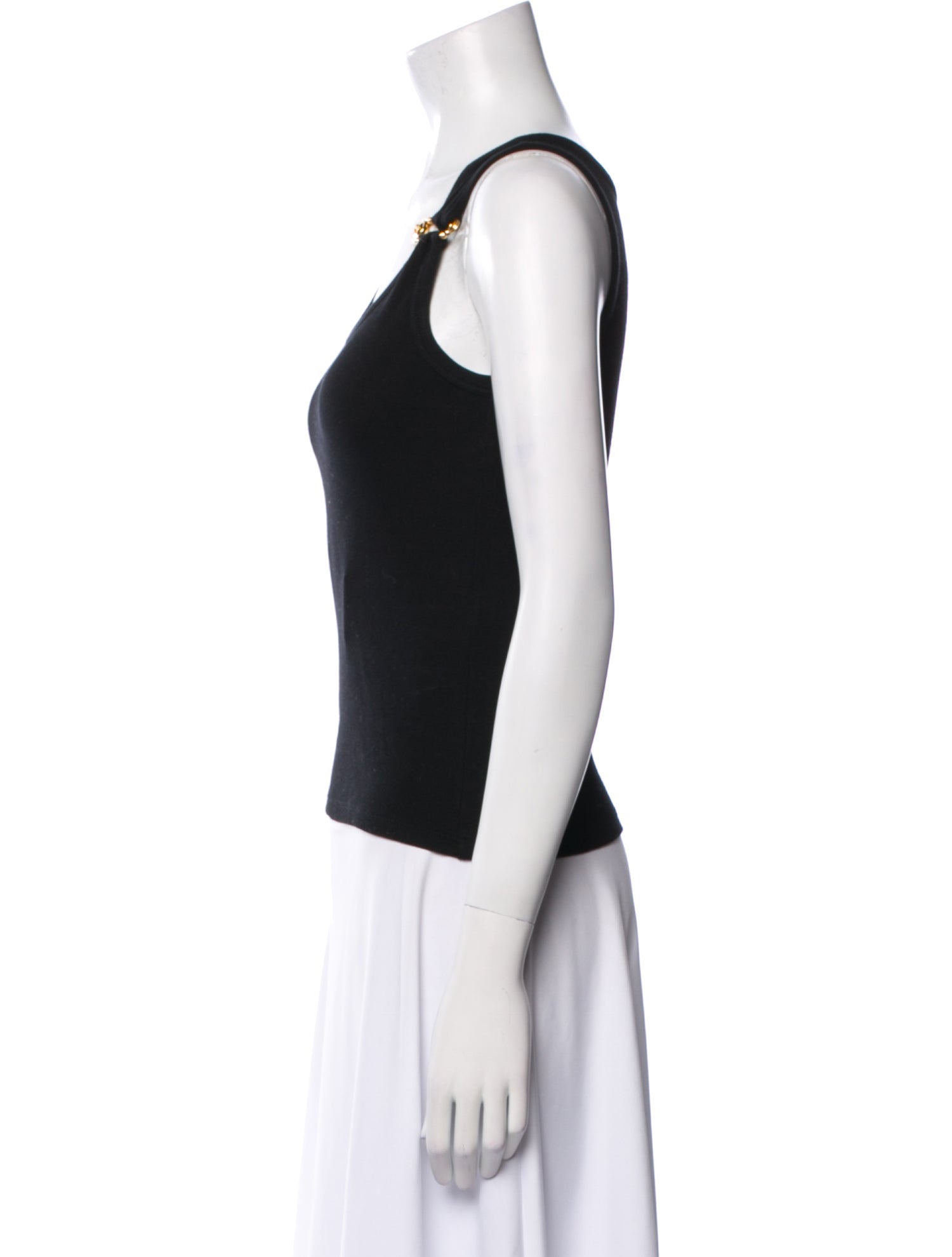 Versace Scoop Neck Sleeveless Top