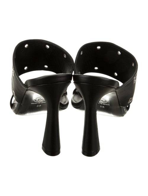 Versace Leather Printed Slides