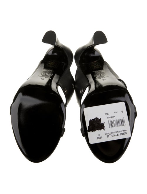 Versace Leather Printed Slides