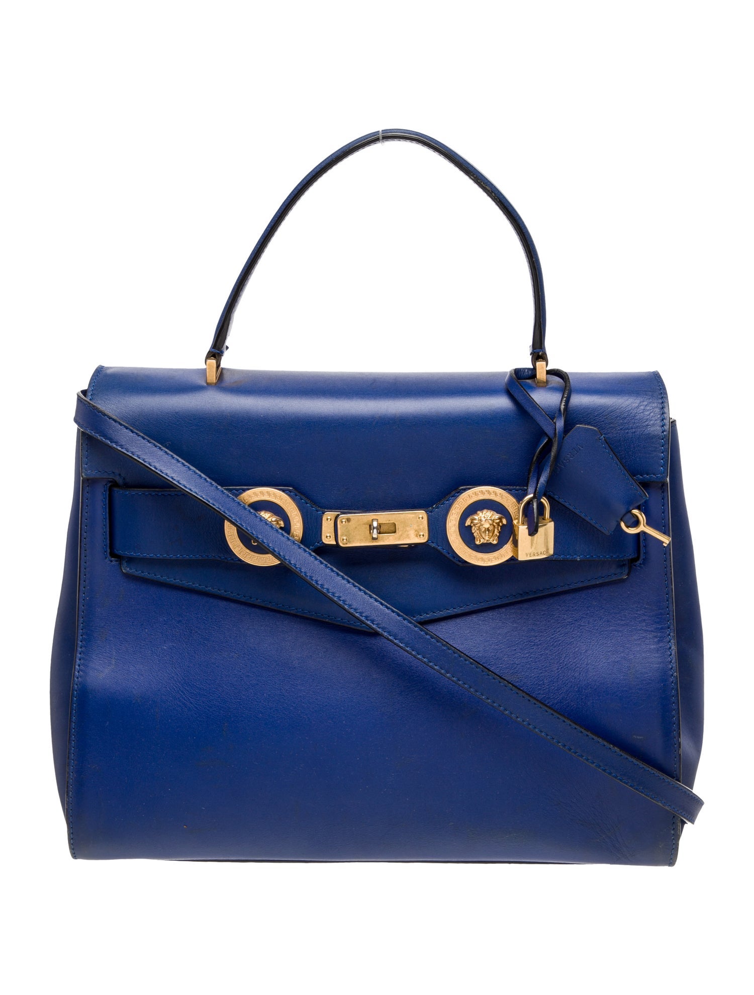 Versace Leather Top Handle Bag