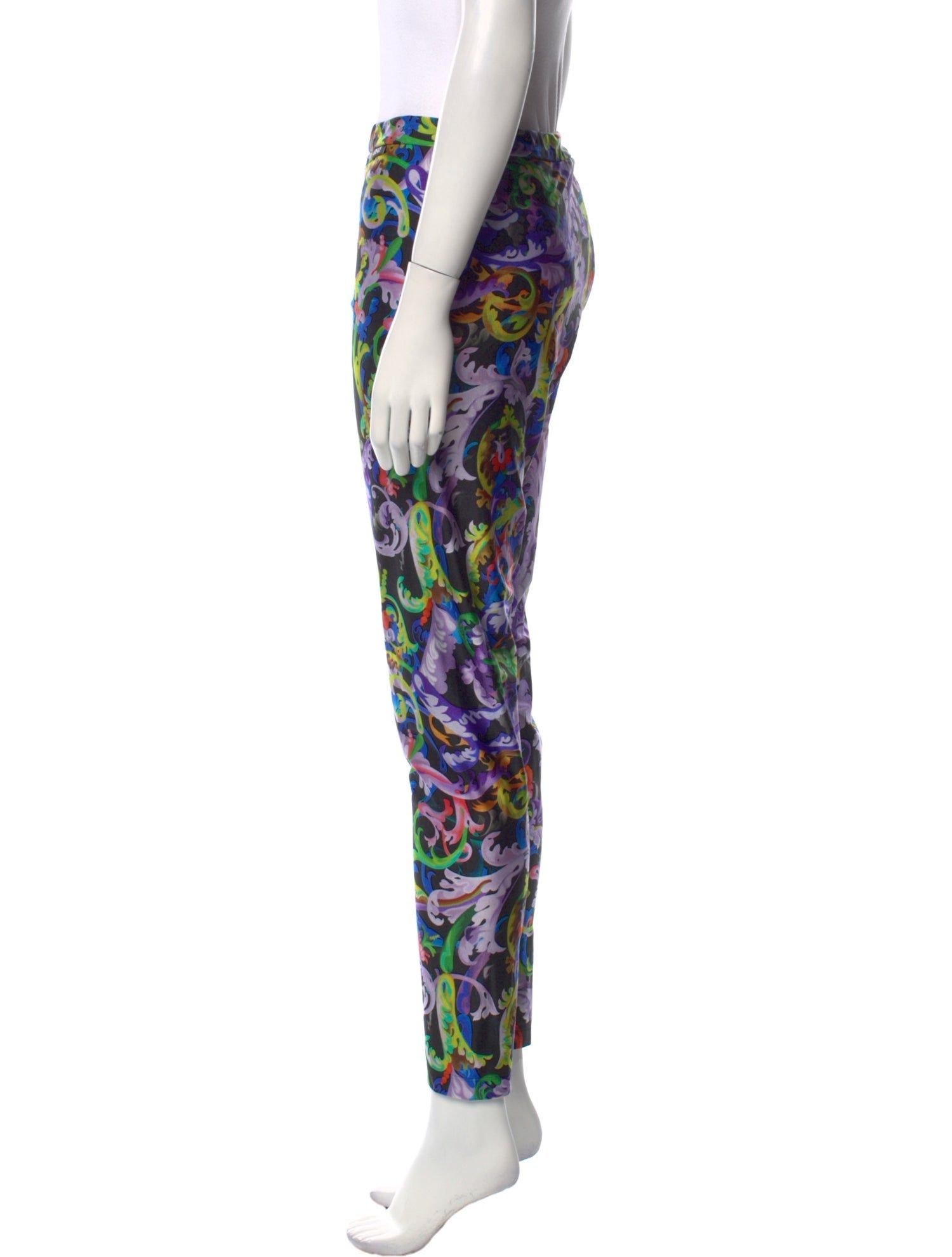 Versace Printed Skinny Leg Pants