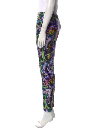 Versace Printed Skinny Leg Pants