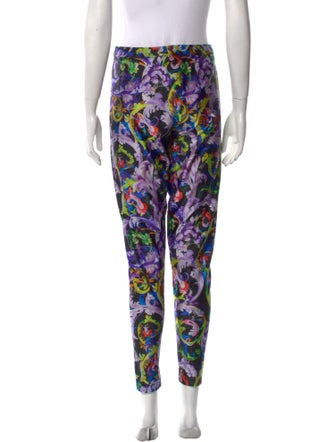 Versace Printed Skinny Leg Pants