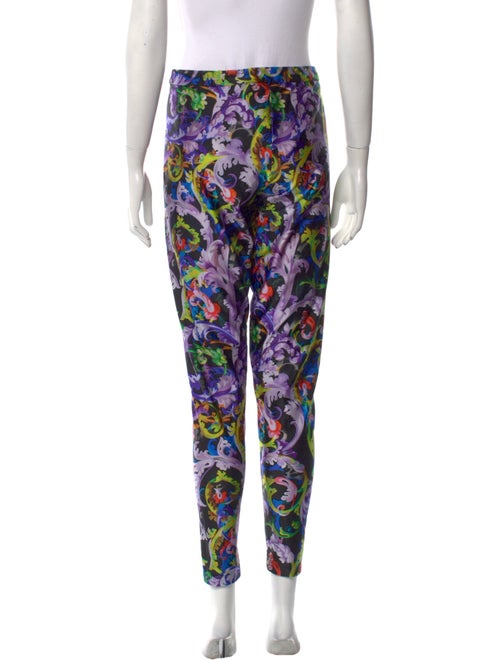 Versace Printed Skinny Leg Pants