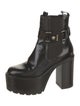 Versace Medusa Insignia Leather Chelsea Boots