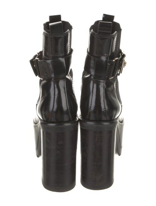 Versace Medusa Insignia Leather Chelsea Boots