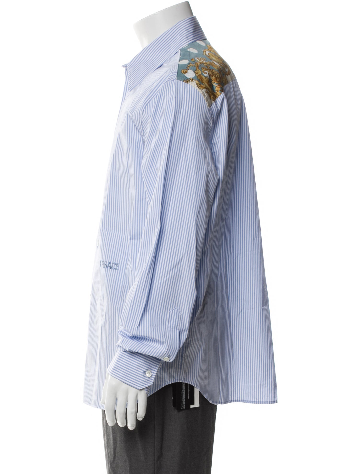 Versace Striped Long Sleeve Shirt w/ Tags