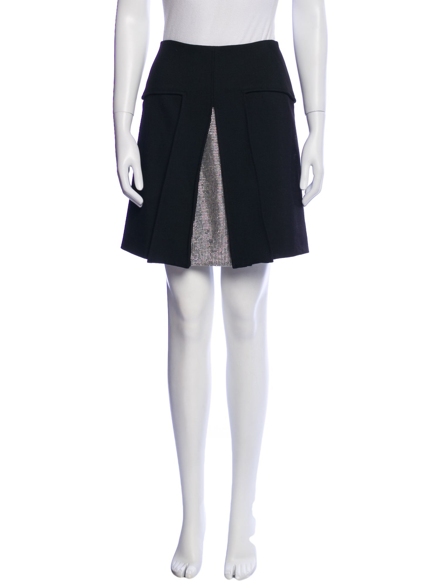 Versace Wool Mini Skirt