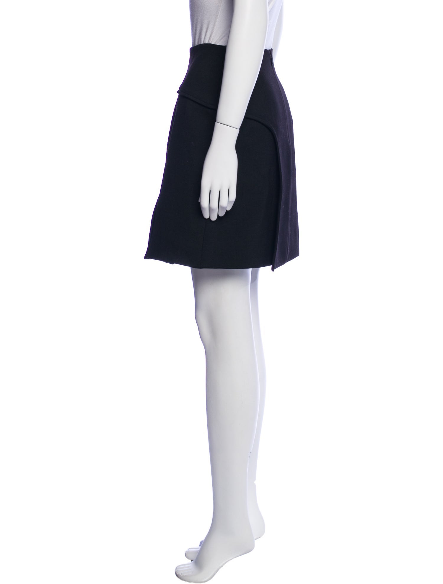 Versace Wool Mini Skirt