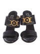Versace Medusa Insignia Leather Slides