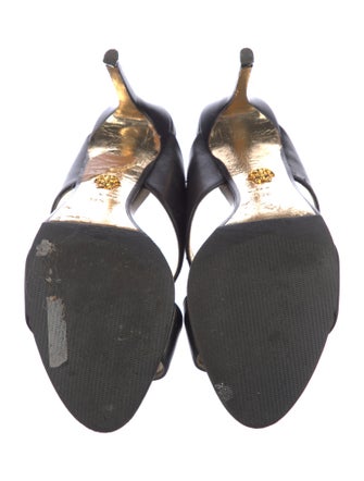 Versace Medusa Insignia Leather Slides