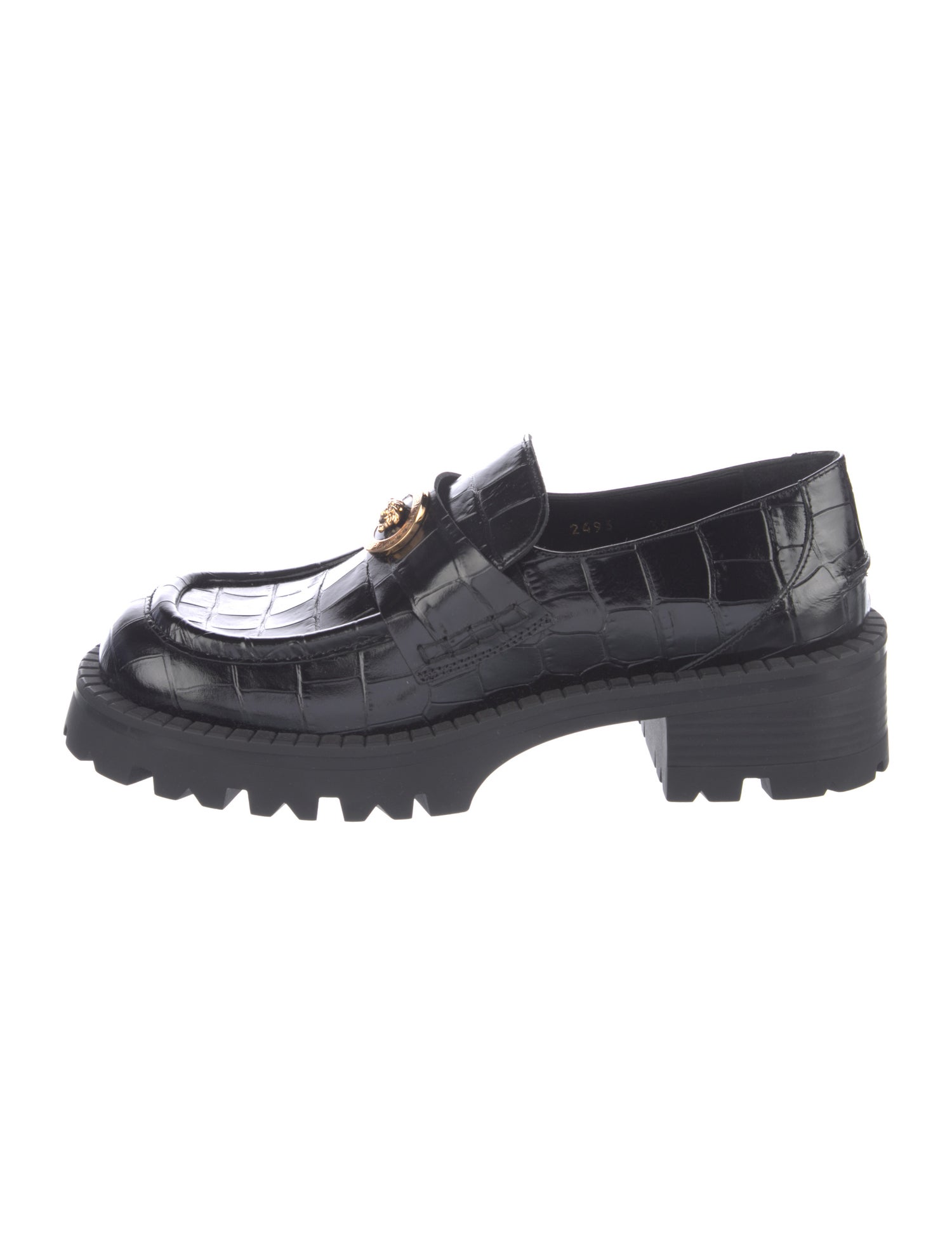Versace Leather Loafers