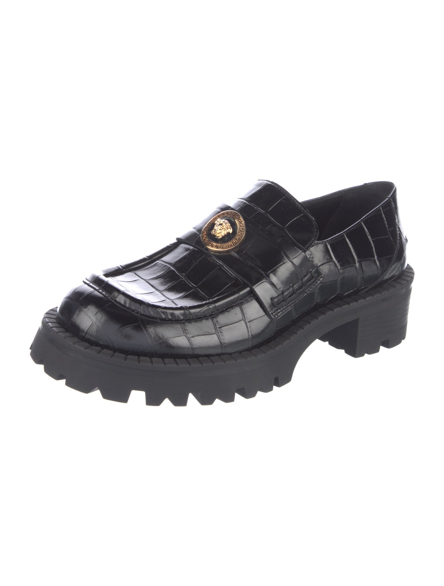 Versace Leather Loafers