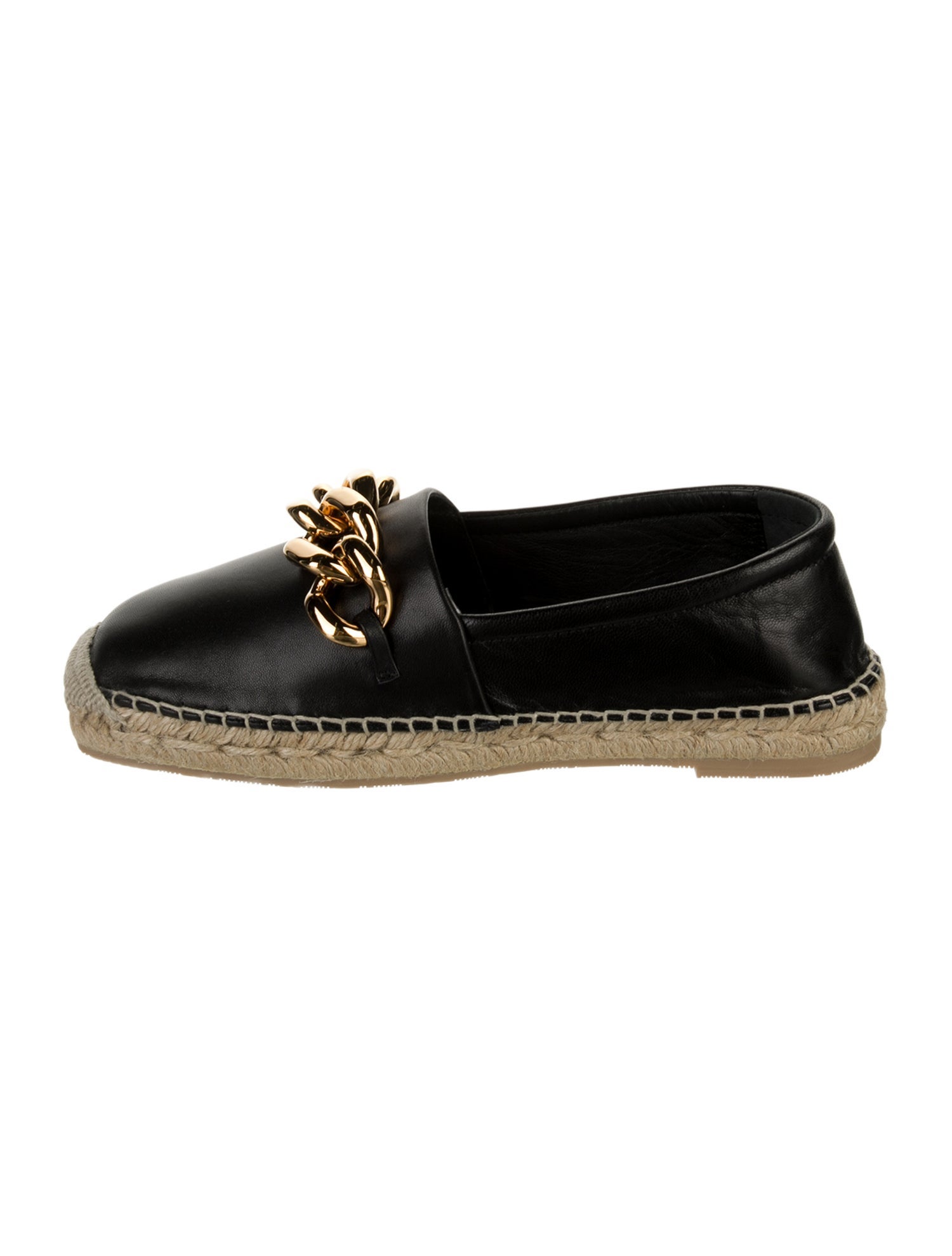 Versace Medusa Insignia Leather Espadrilles