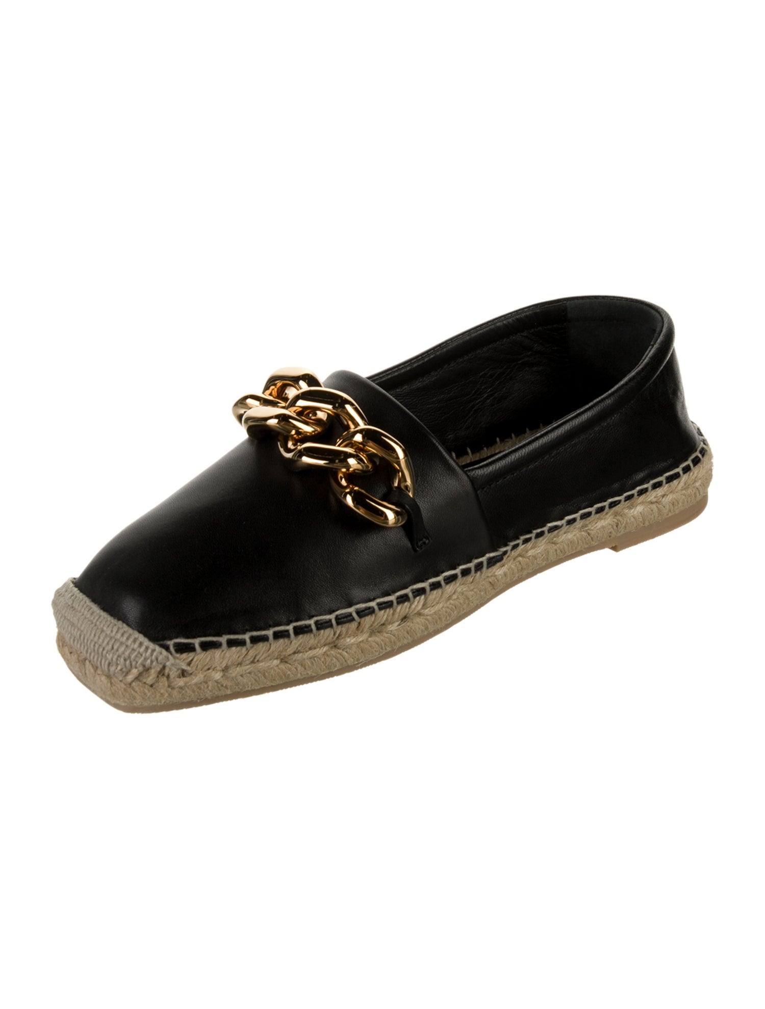 Versace Medusa Insignia Leather Espadrilles