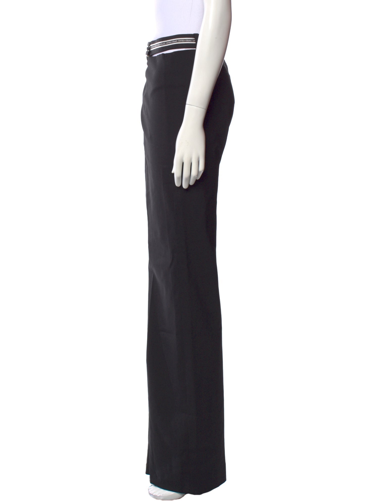 Versace Virgin Wool Wide Leg Pants w/ Tags