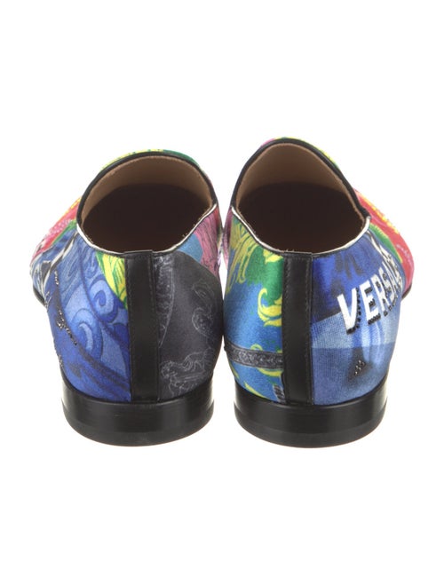 Versace Velvet Printed Loafers