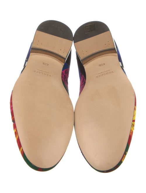 Versace Velvet Printed Loafers