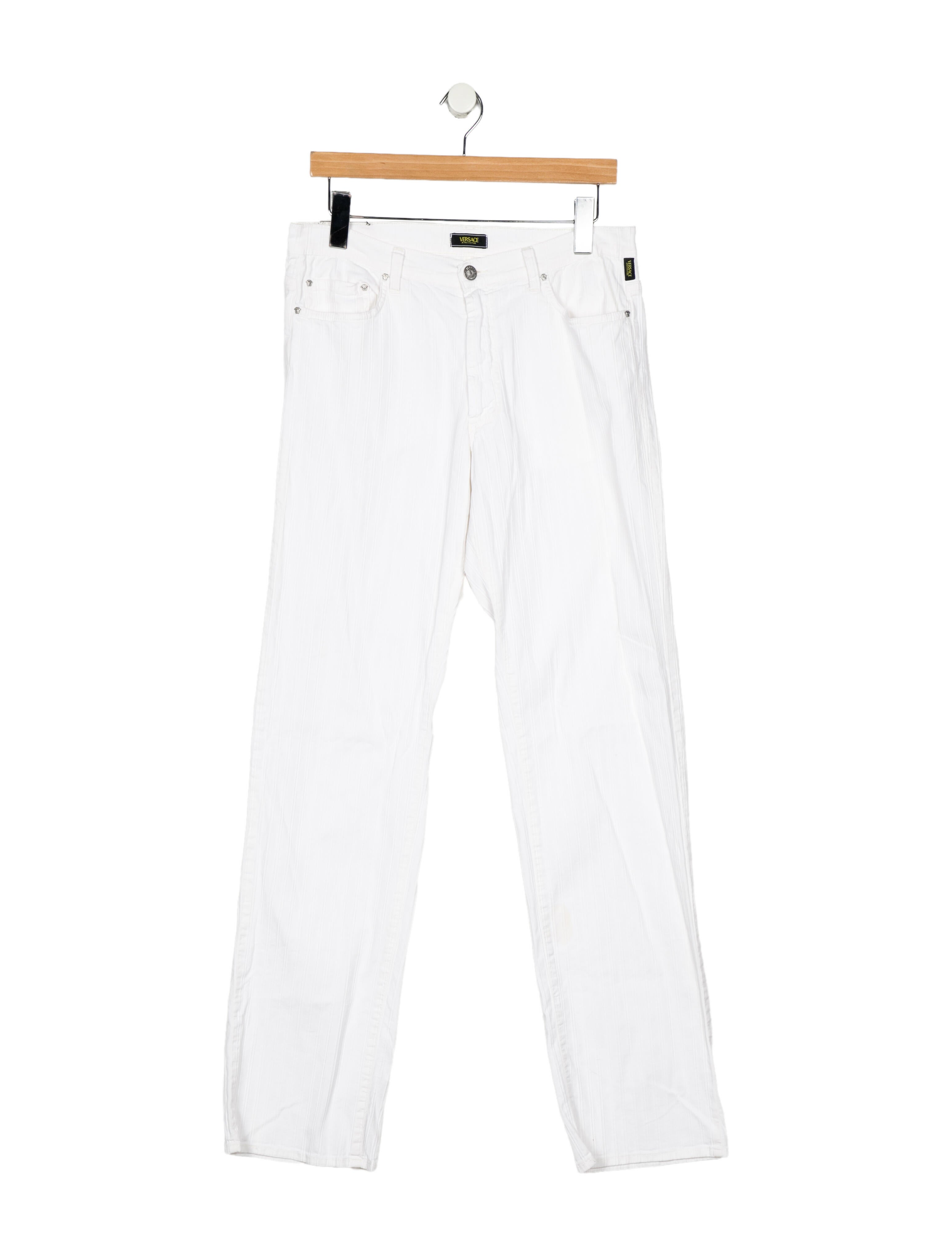 Versace High-Rise Straight Leg Jeans
