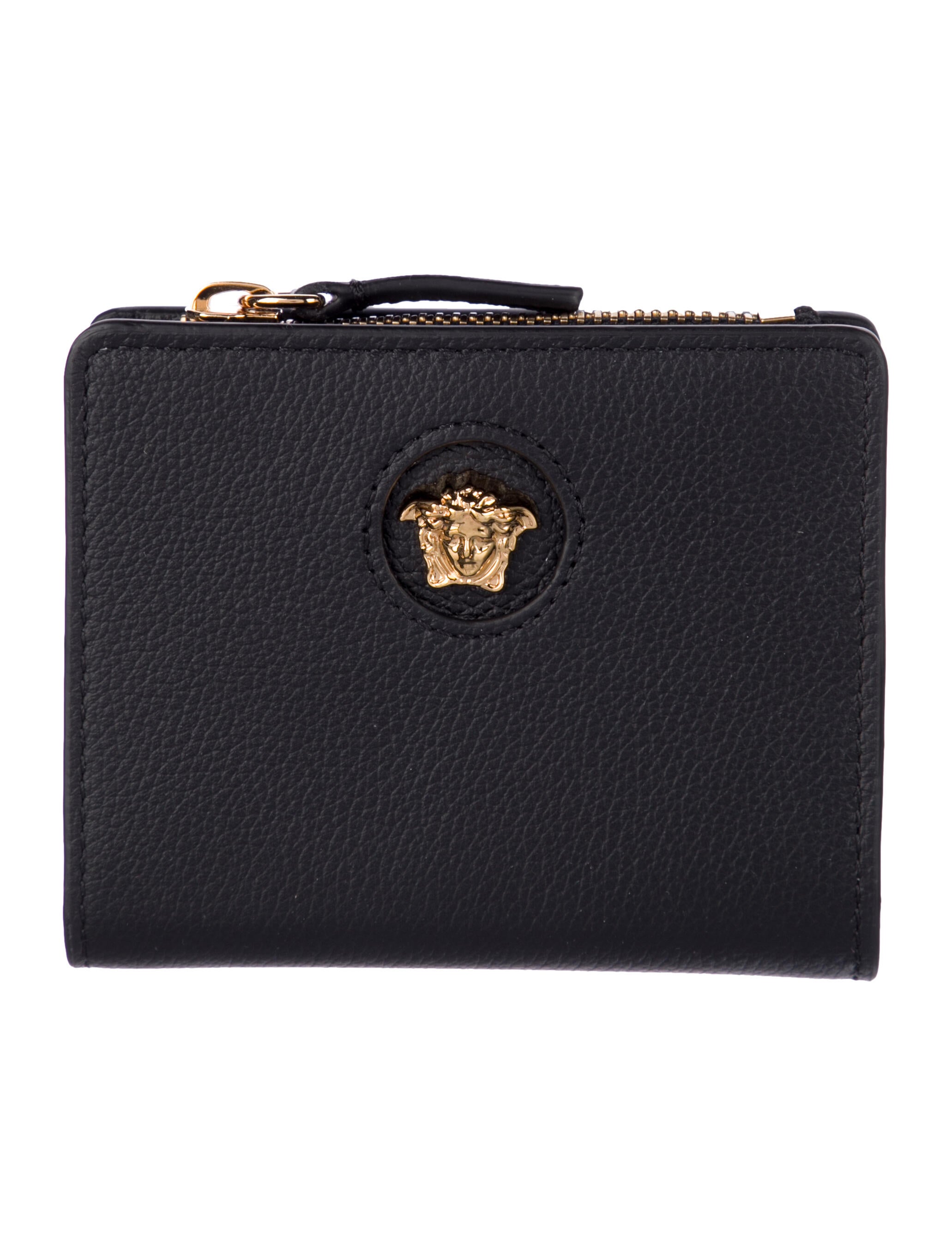 Versace Leather Compact Wallet