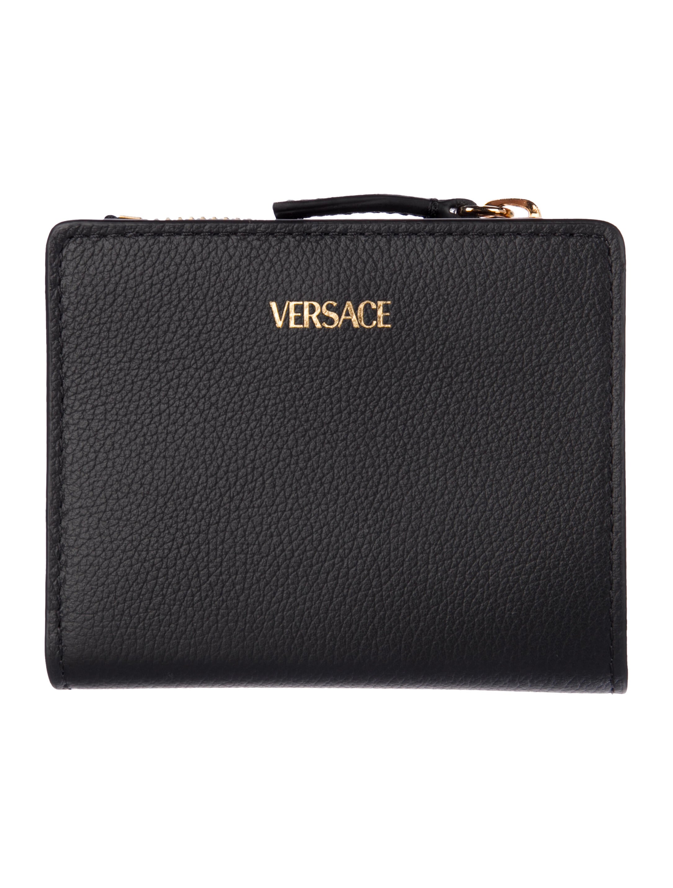Versace Leather Compact Wallet