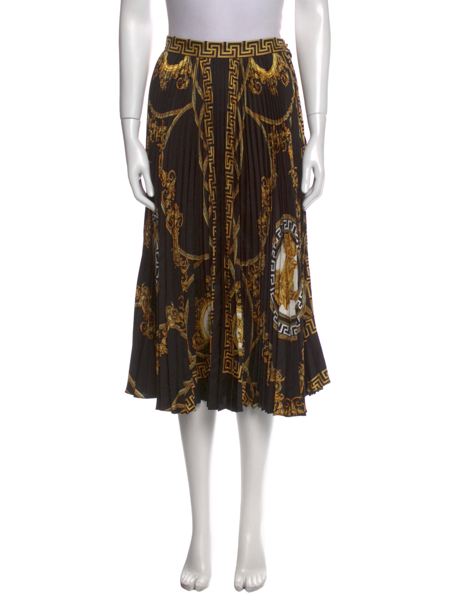 Versace Silk Knee-Length Skirt