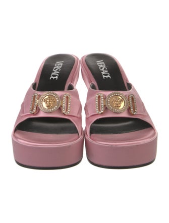 Versace Medusa Insignia Satin Slides