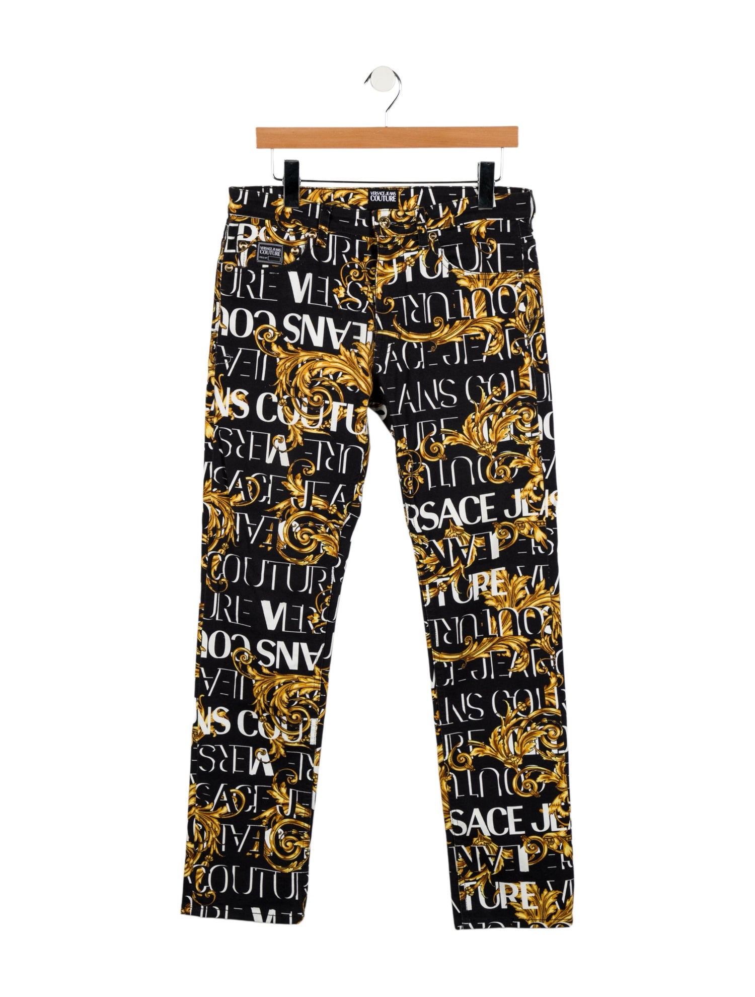 Versace Jeans Couture Mid-Rise Straight Leg Jeans