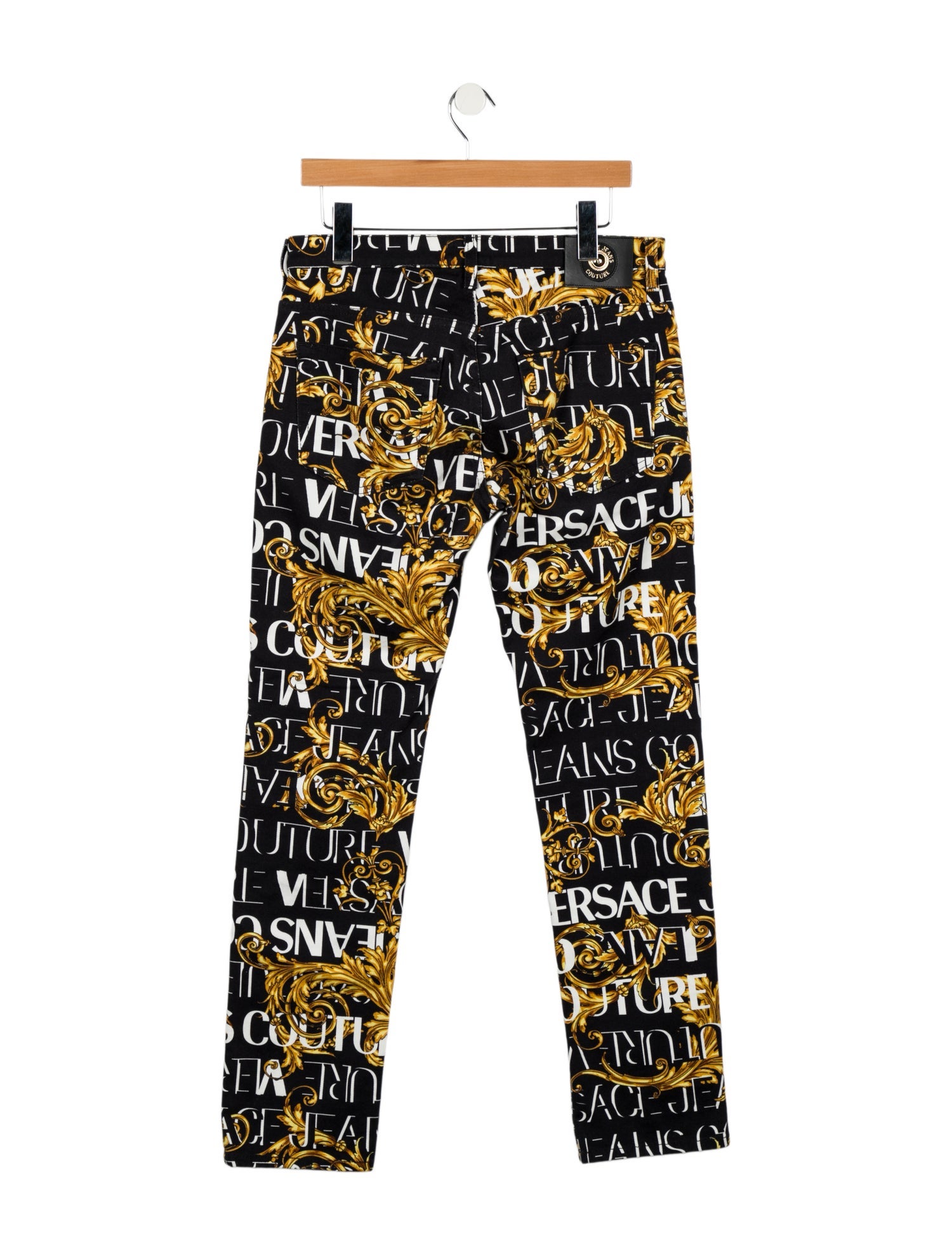 Versace Jeans Couture Mid-Rise Straight Leg Jeans