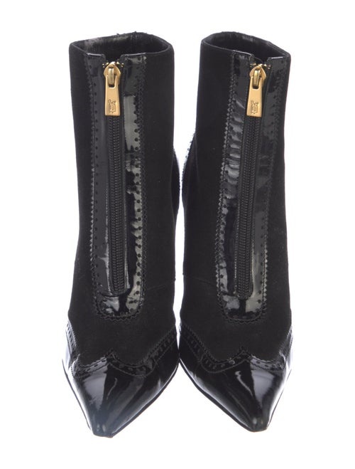 Versace Suede Lace-Up Boots