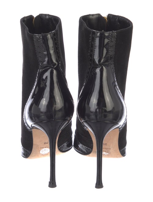 Versace Suede Lace-Up Boots