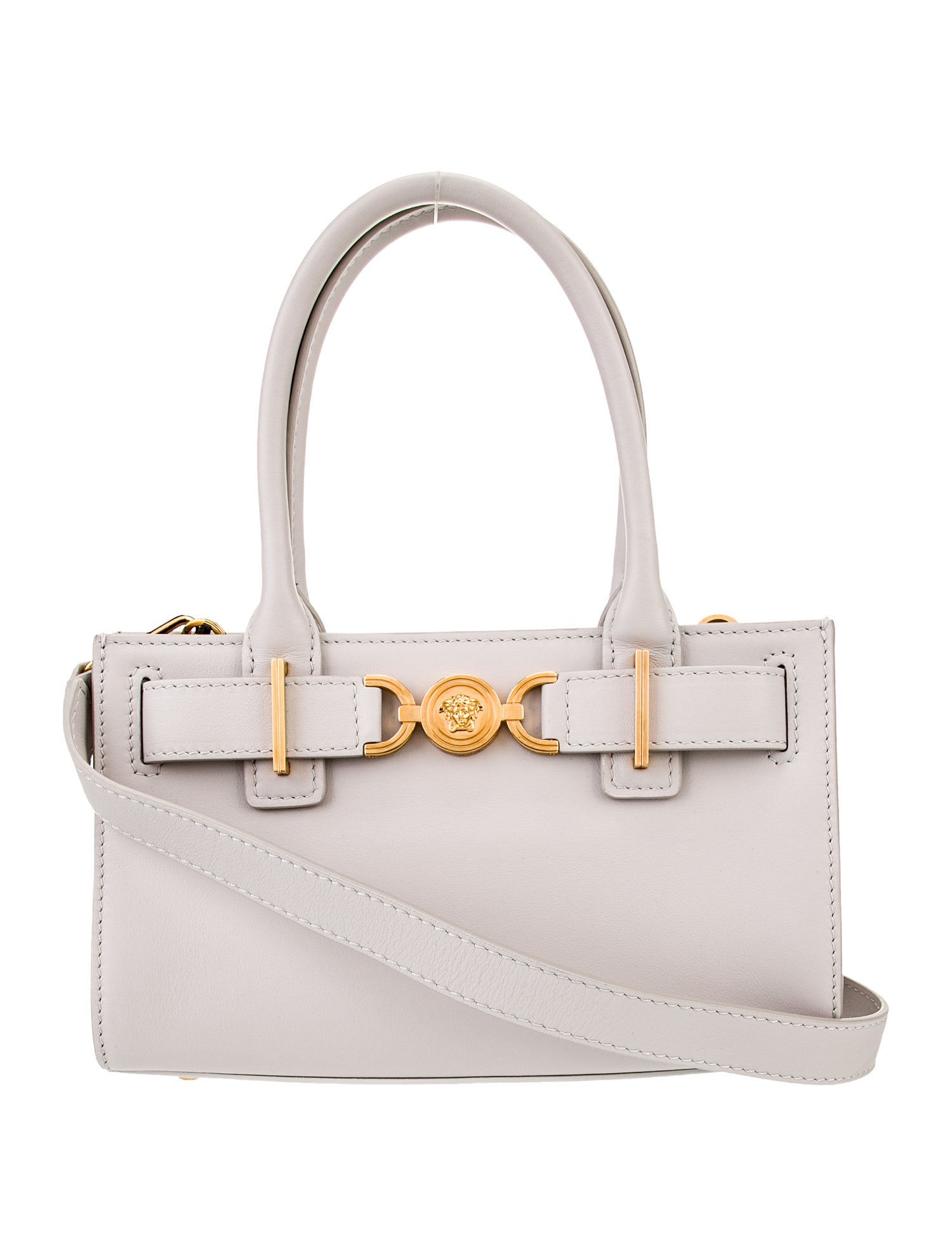 Versace Leather Top Handle Bag