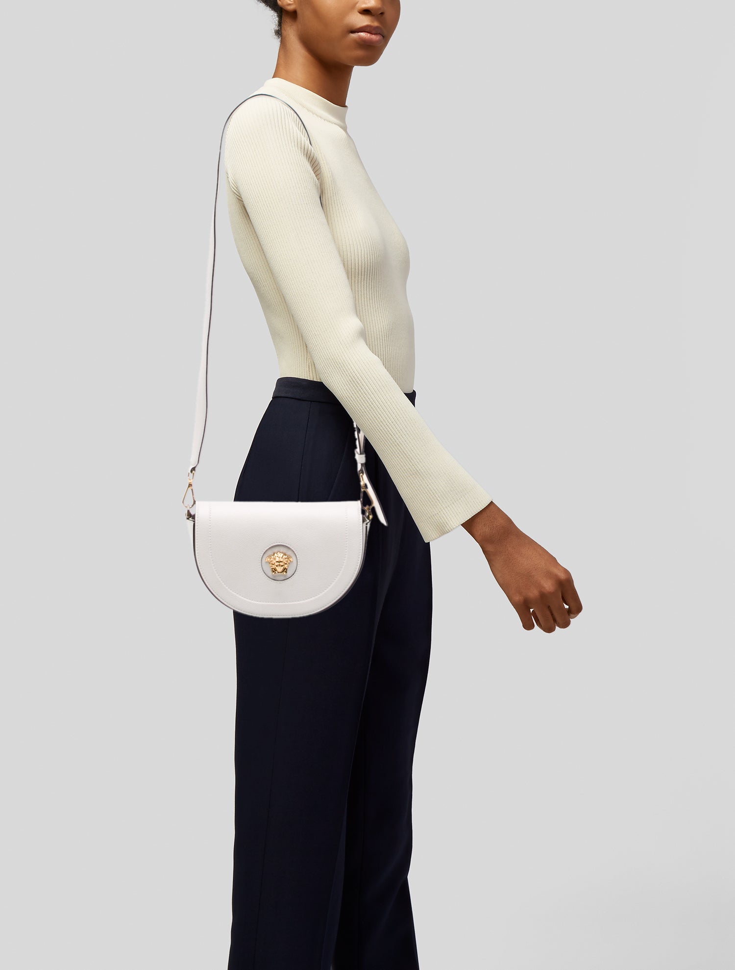 Versace Leather Shoulder Bag