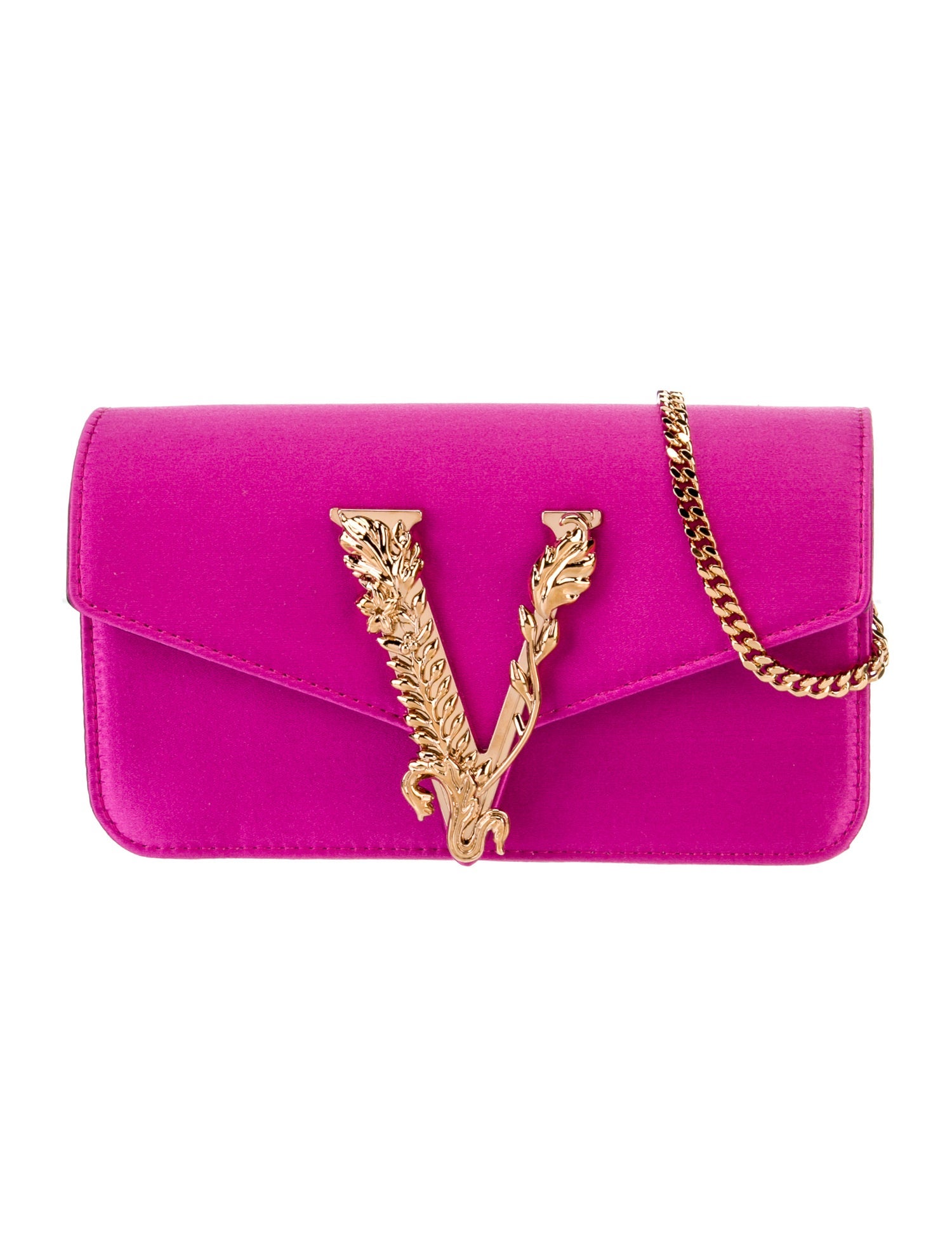 Versace Satin Shoulder Bag