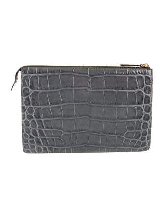 Versace Embossed Leather Pouch